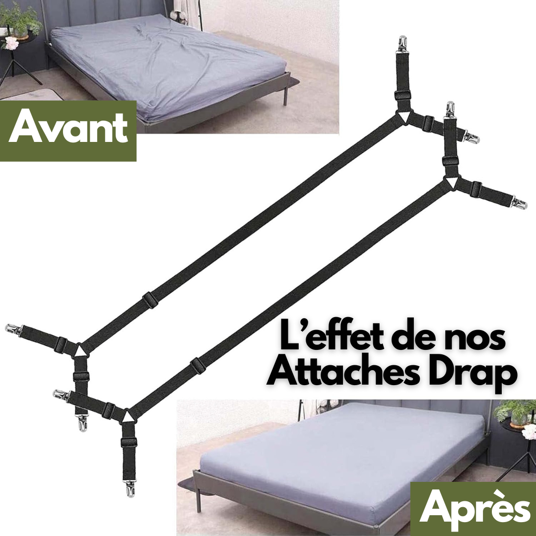 Attaches de drap de lit